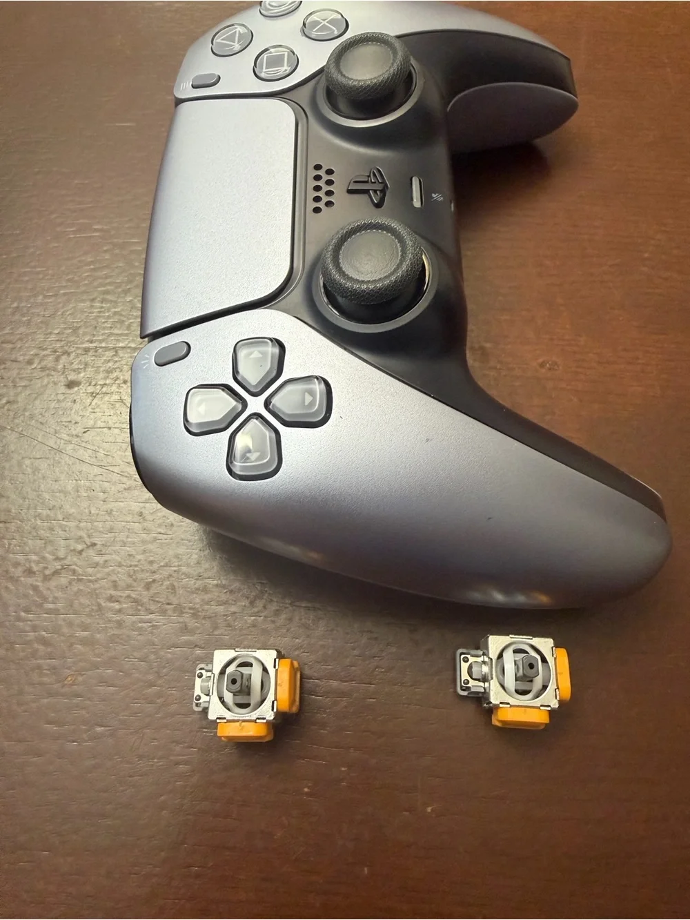 Custom silver controller for ps5 hall efect upgrade